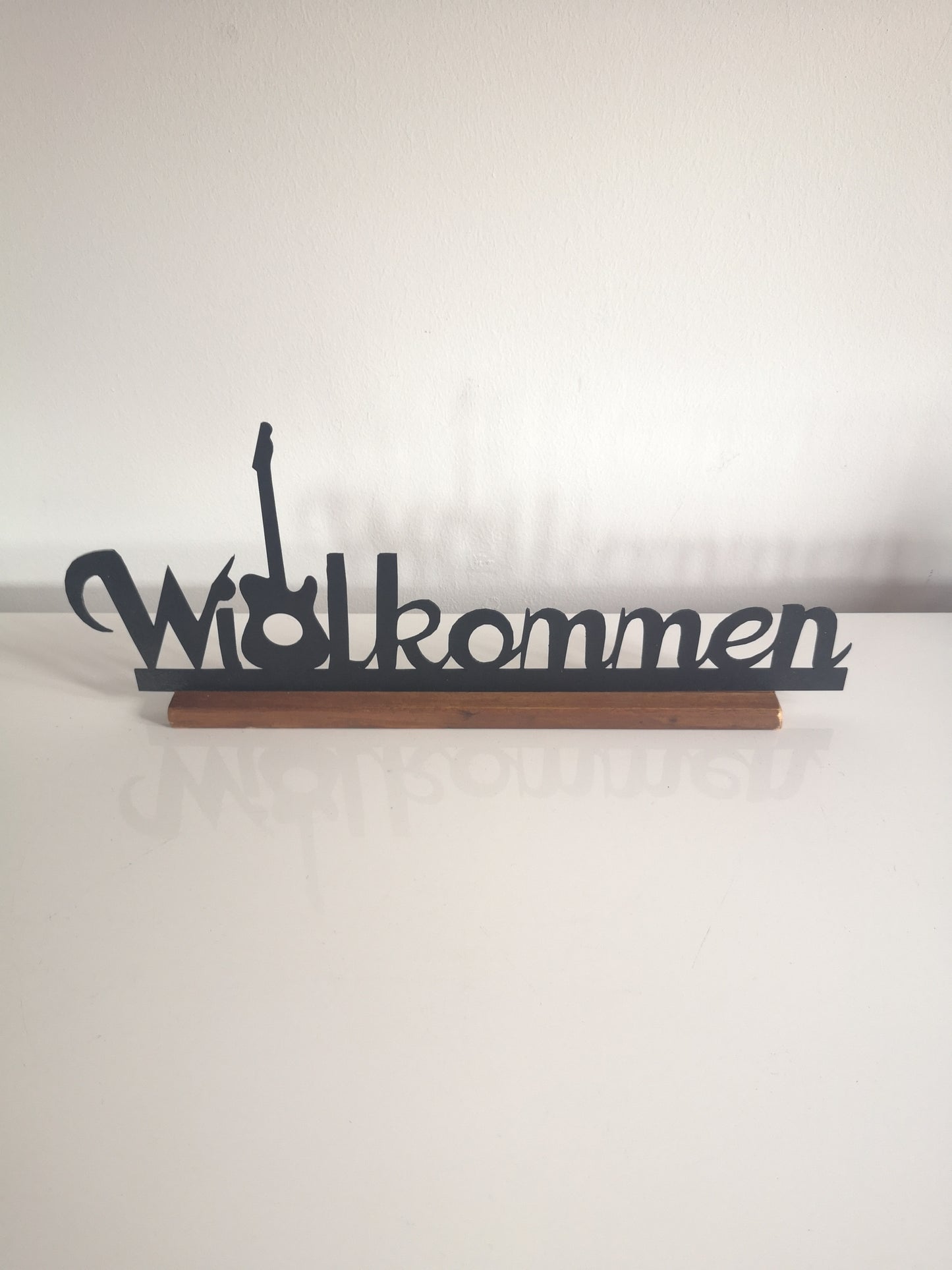 Dekoleiste Tischdeko Willkommen mit Motiv
