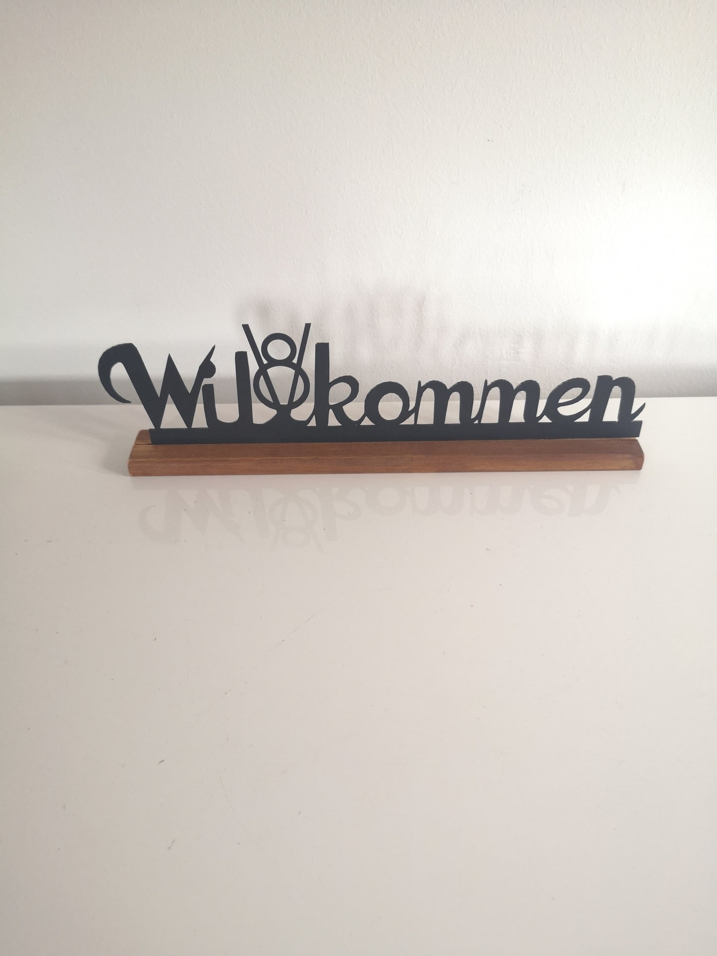 Dekoleiste Tischdeko Willkommen mit Motiv
