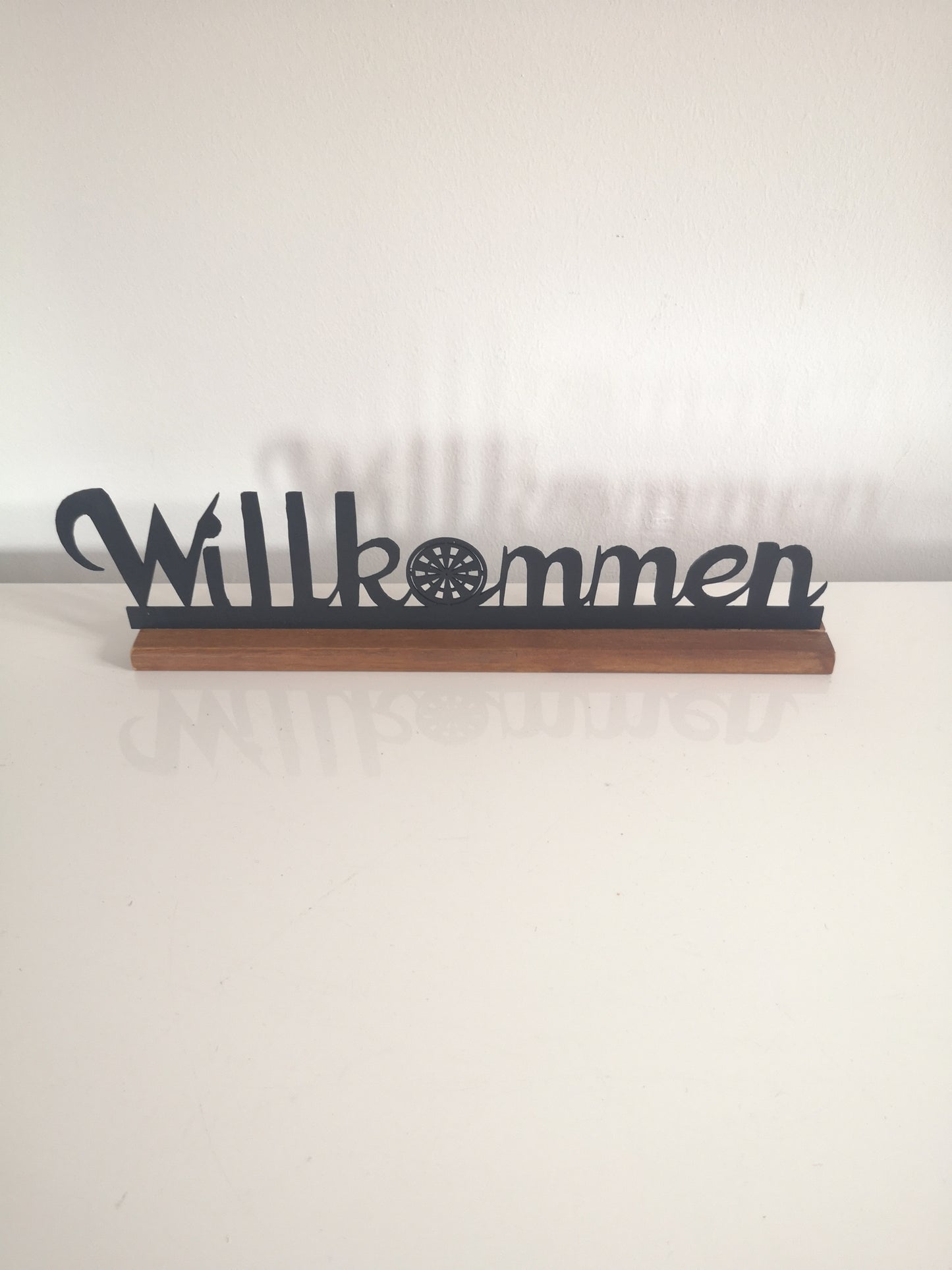 Dekoleiste Tischdeko Willkommen mit Motiv