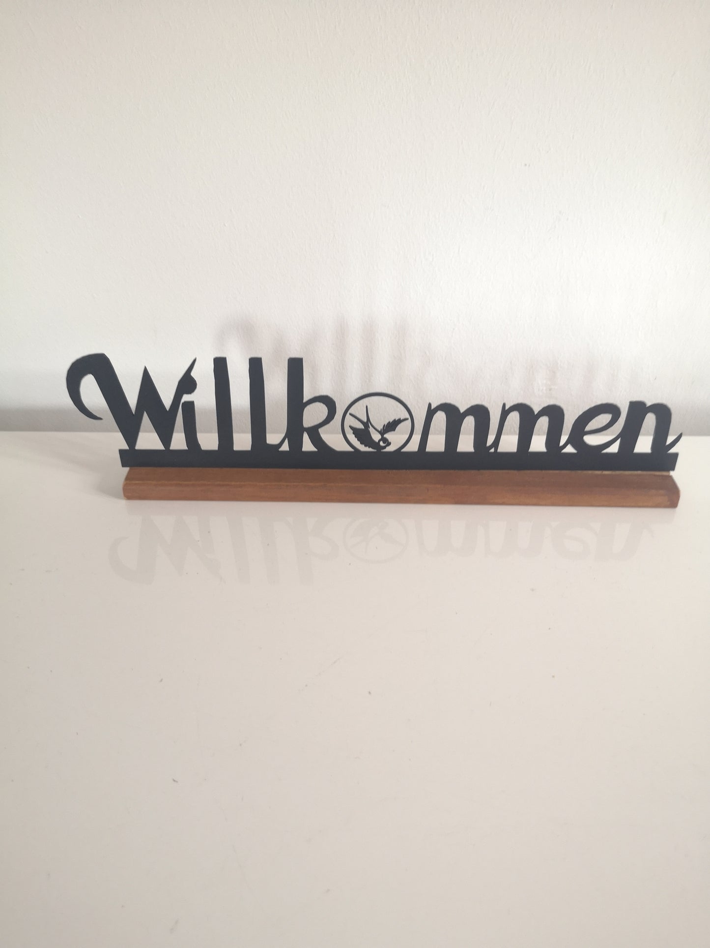 Dekoleiste Tischdeko Willkommen mit Motiv
