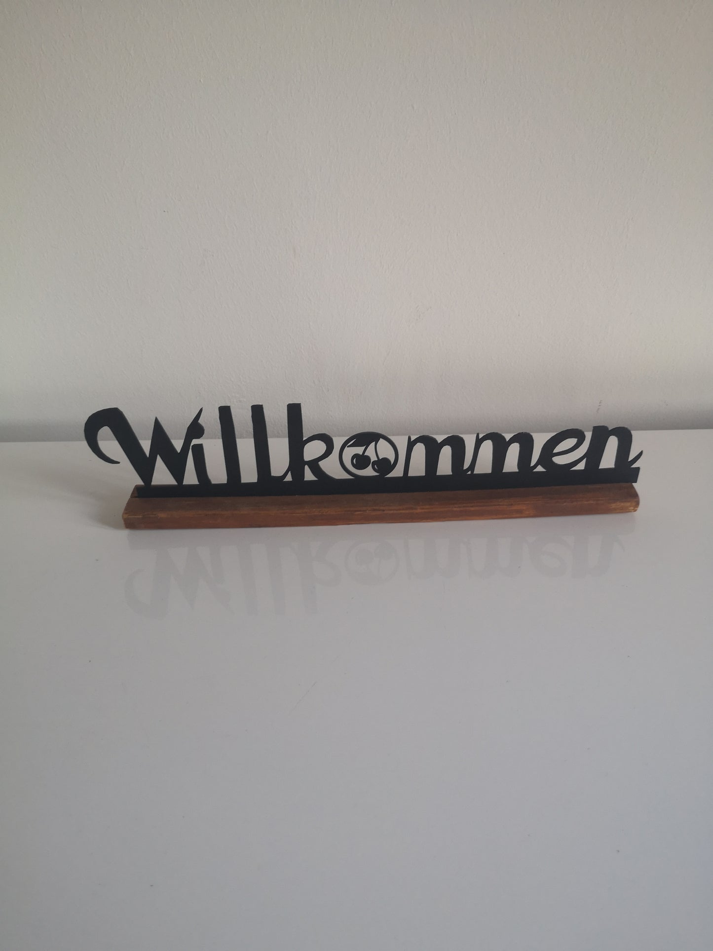 Dekoleiste Tischdeko Willkommen mit Motiv