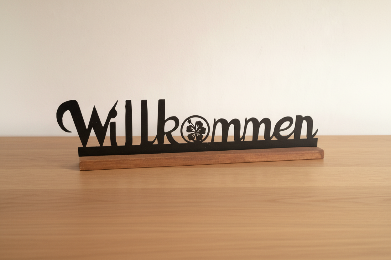 Willkommen Hibiskus – warmer Hintergrund
