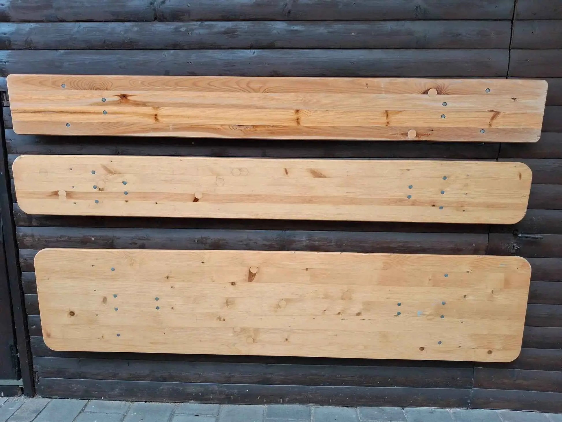 Festzeltgarnitur Wandhalter – Halterung für Bierzeltgarnitur, platzsparende Aufbewahrung für Garage & Garten