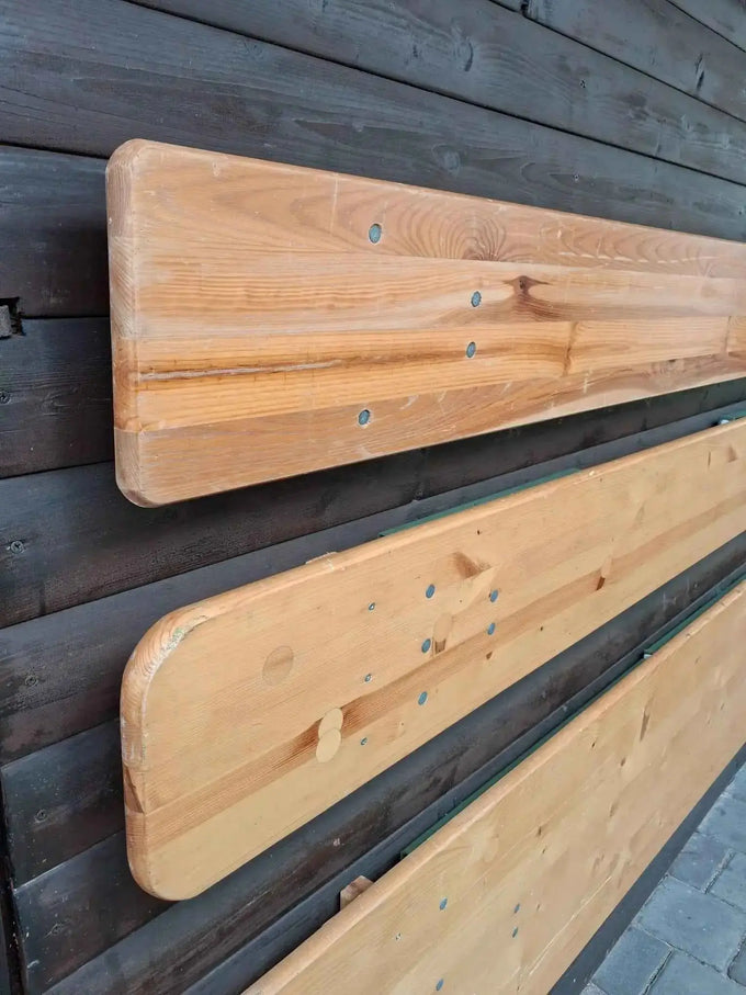 Festzeltgarnitur Wandhalter – Halterung für Bierzeltgarnitur, platzsparende Aufbewahrung für Garage & Garten