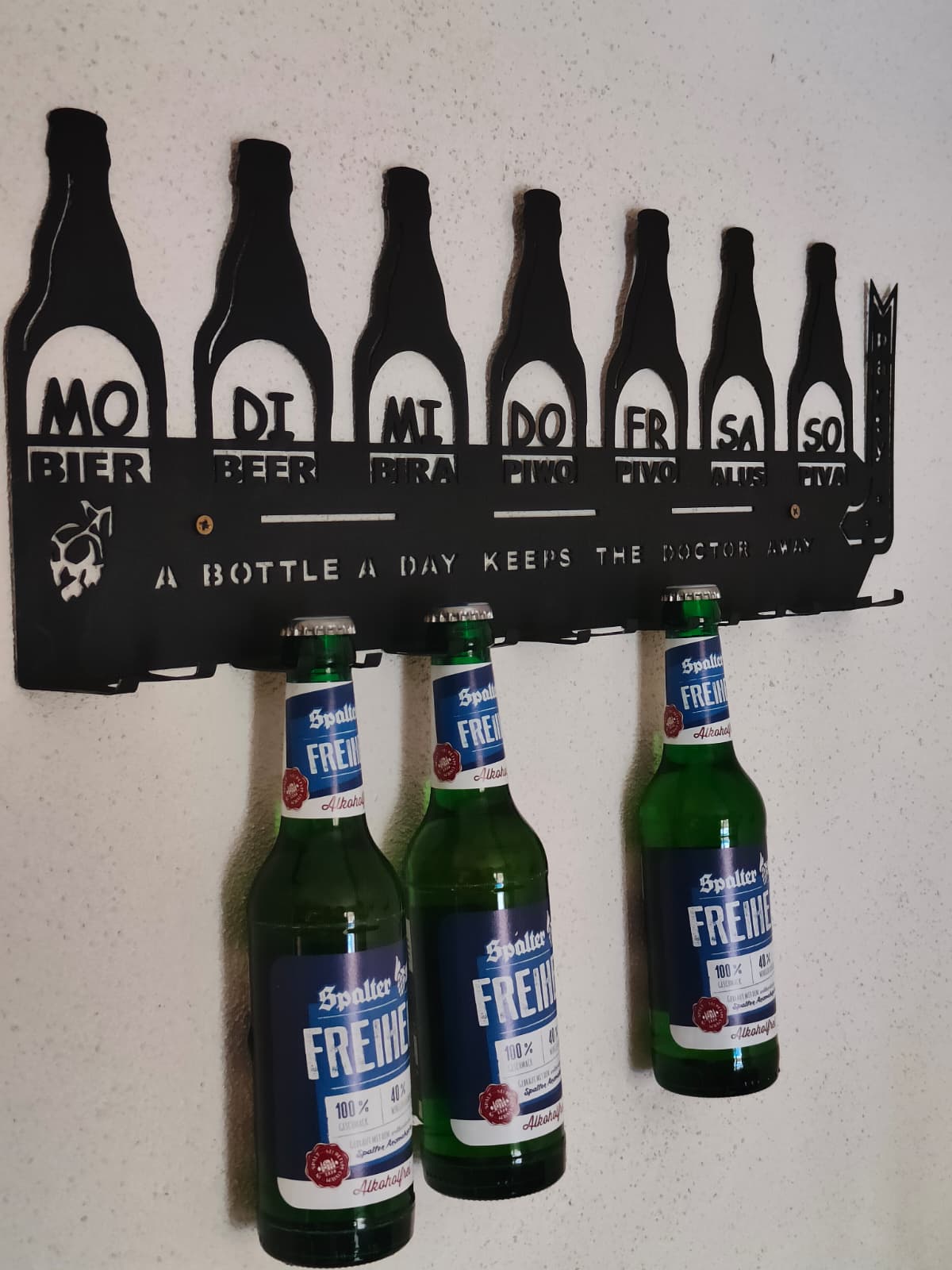 Bier Flaschenregal & Getränkeplaner Halter Ständer – Party-Deko & Männergeschenk