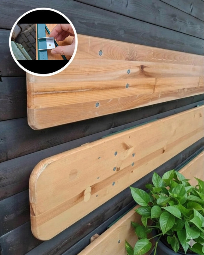 Wandhalterung Bierzeltgarnitur Detail Halter