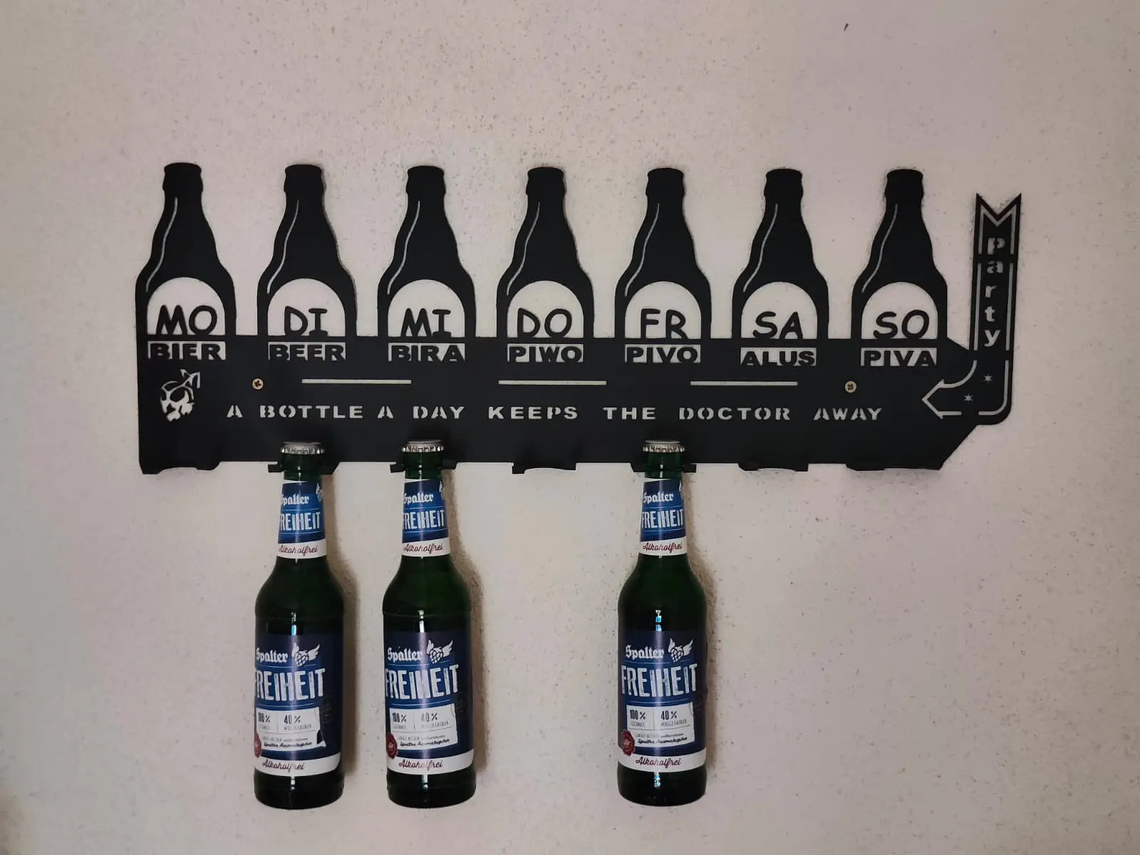 Bier Flaschenregal aus Stahl - Getränkeplaner - Stahlbühne