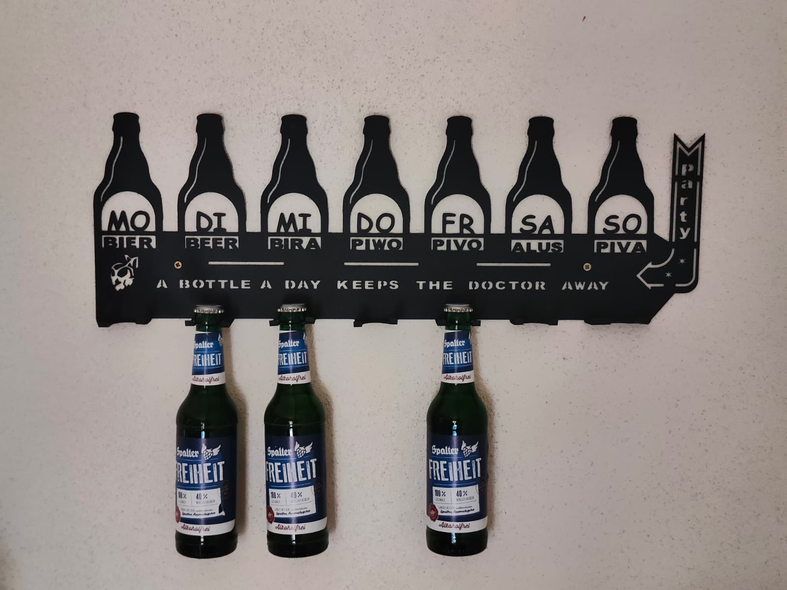 Bier Flaschenregal aus Stahl - Getränkeplaner - Stahlbühne