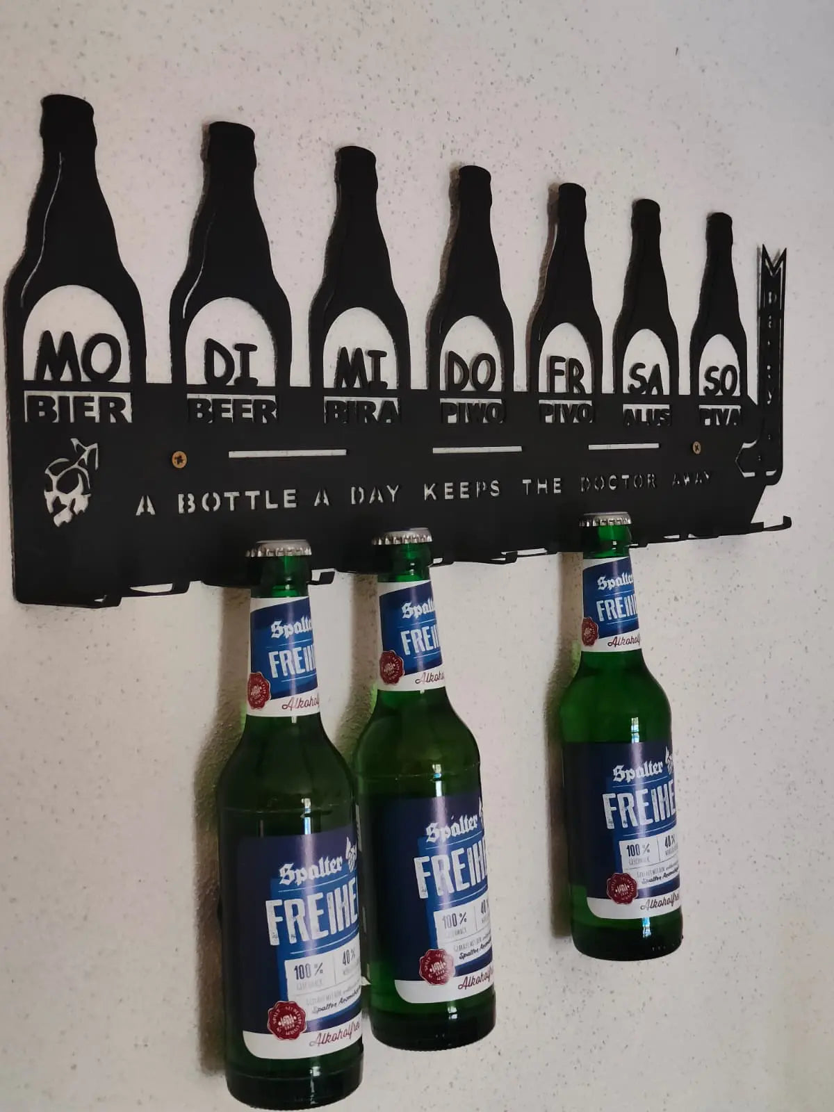 Bier Flaschenregal aus Stahl - Getränkeplaner - Stahlbühne