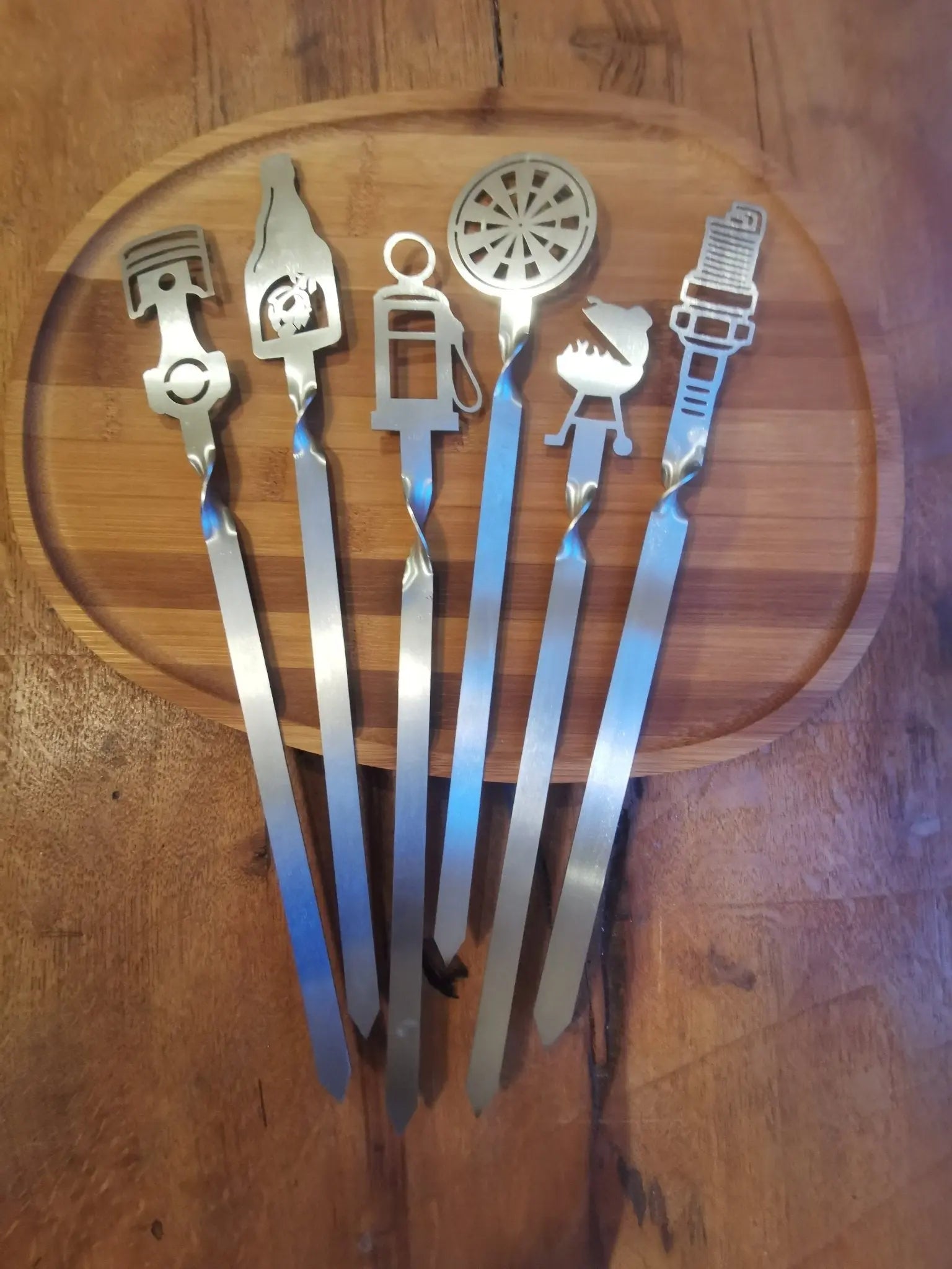 Grillspieß Drehspieß mit Motiv - Stahlbühne