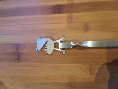 Grillspieß Drehspieß mit Motiv - Stahlbühne