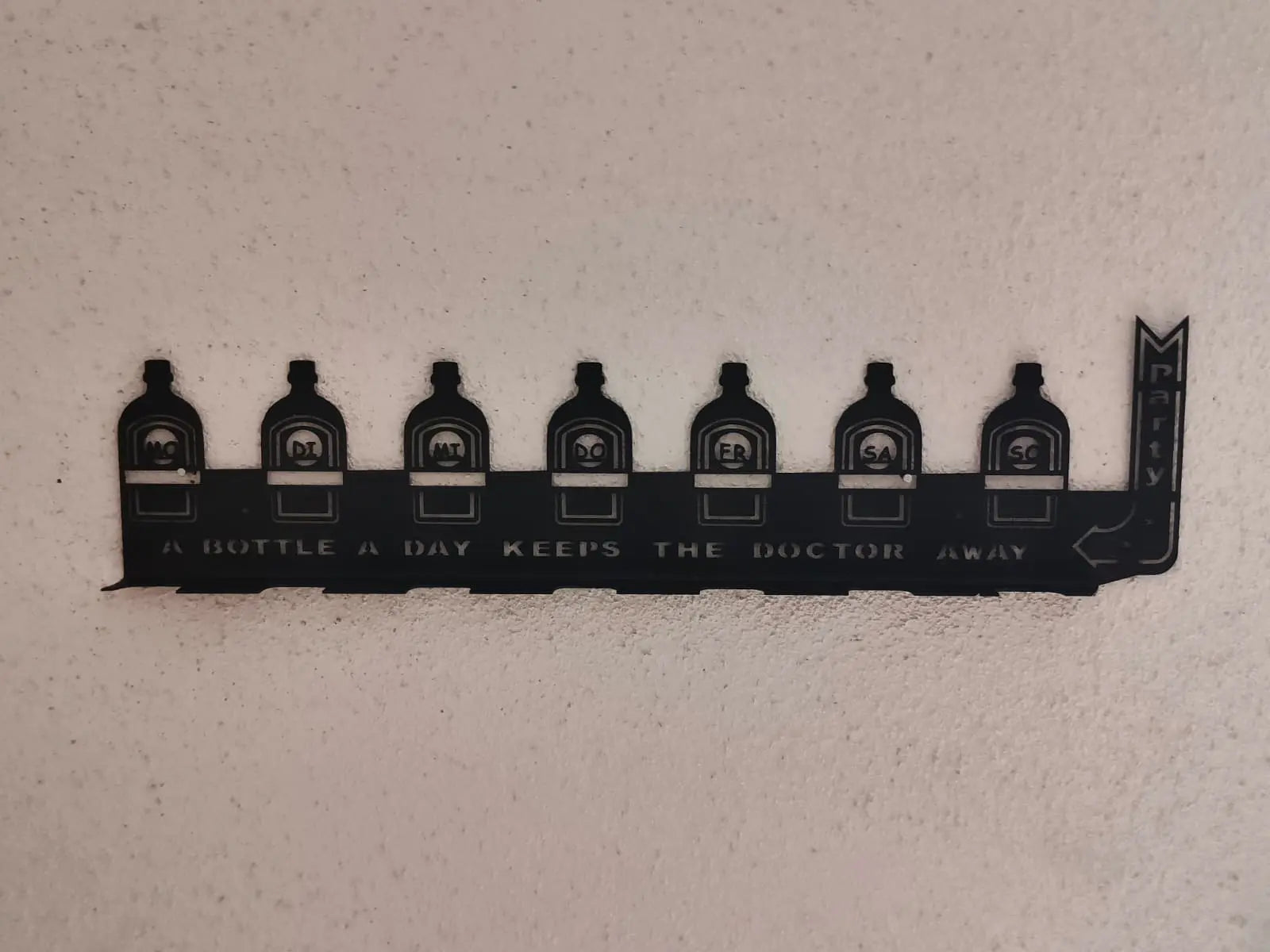 Jägermeister Flaschenregal aus Stahl - Getränkeplaner - Stahlbühne