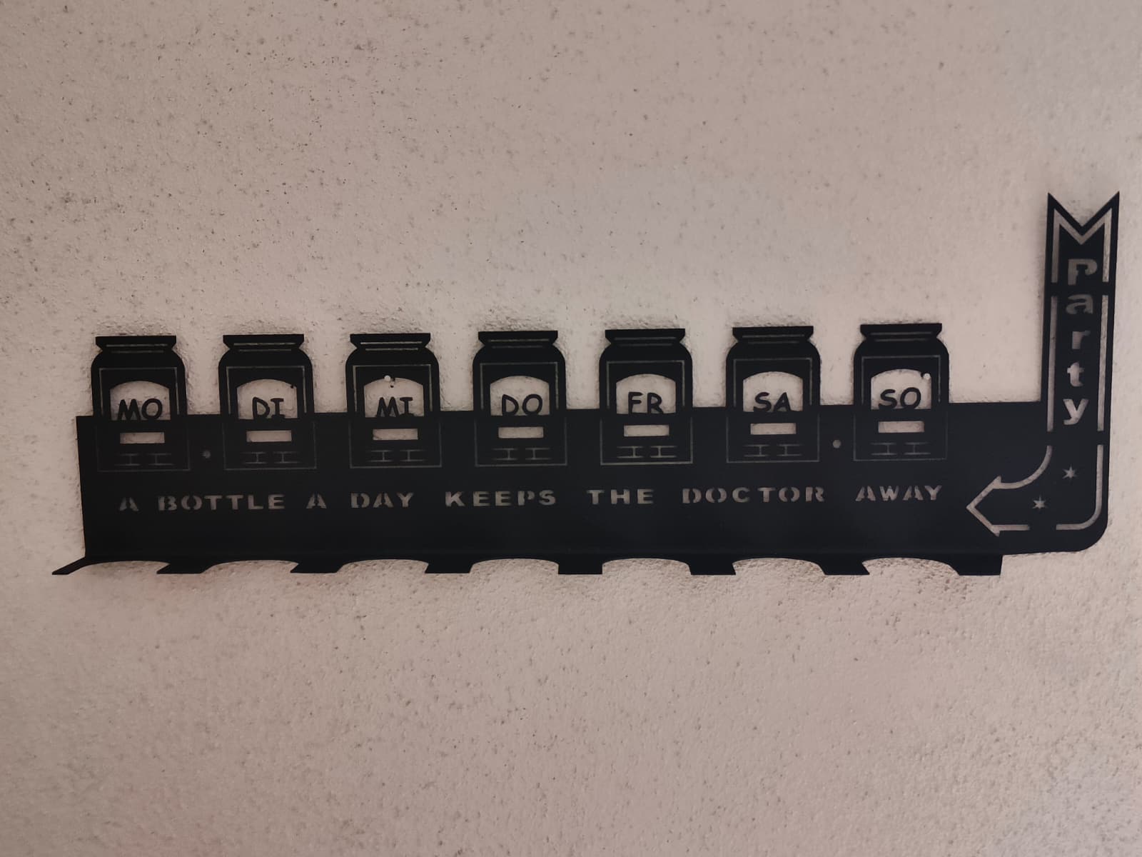 O'Donnell Getränkeplaner - Flaschenregal aus Stahl - Stahlbühne