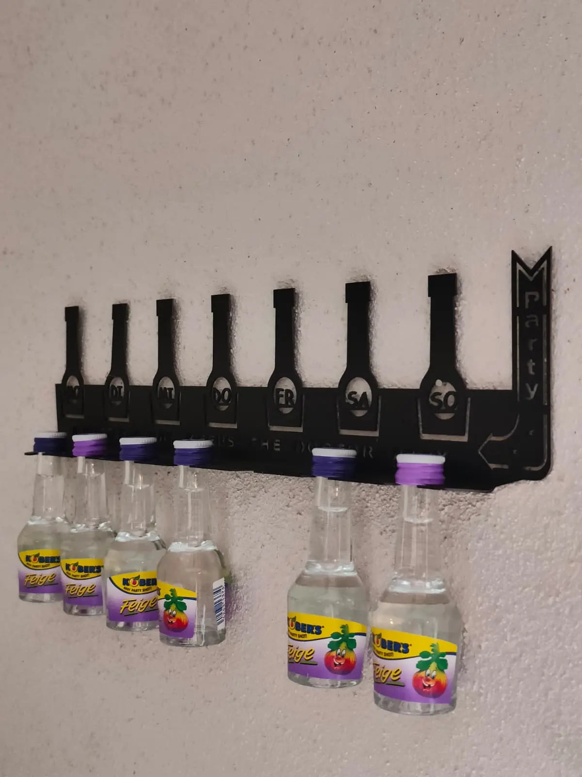 Shots Flaschenregal aus Stahl - Getränkeplaner - Stahlbühne