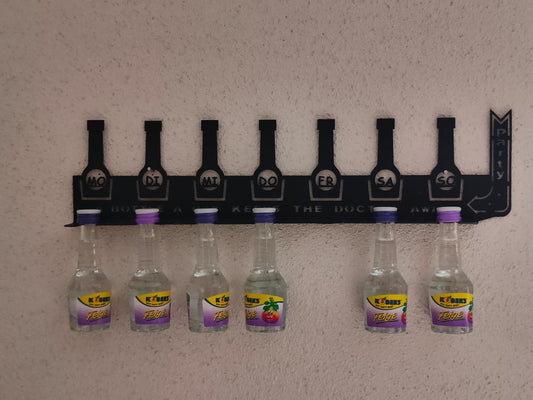 Shots Flaschenregal aus Stahl - Getränkeplaner - Stahlbühne