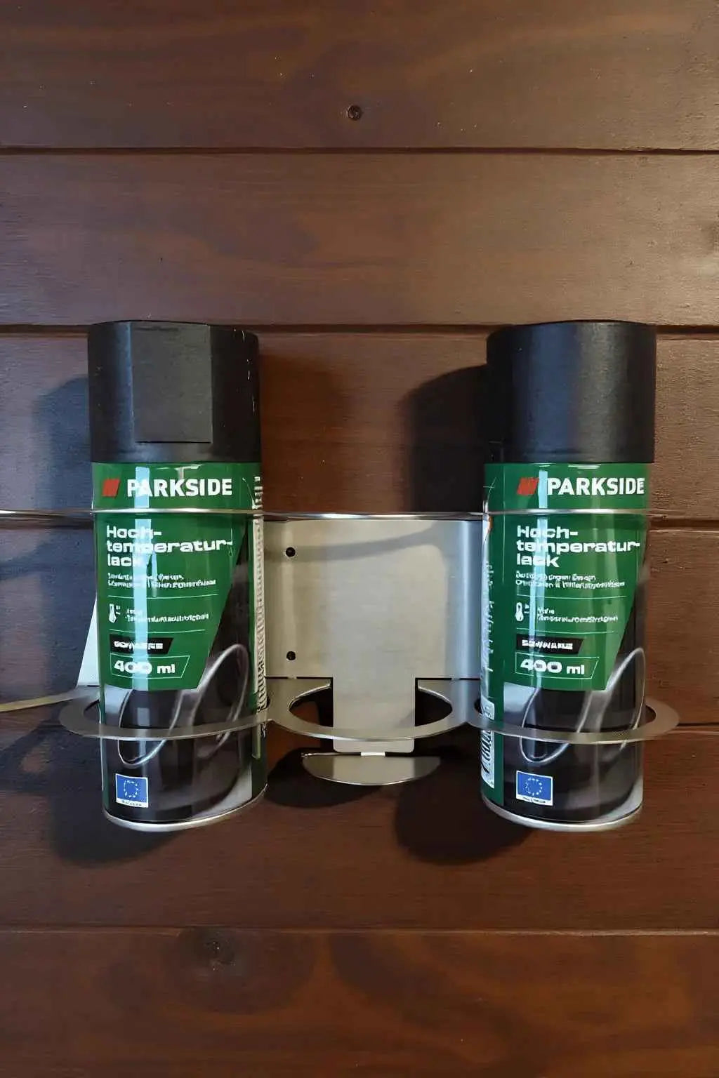 Spraydosen Wandhalterung  – Halterung für Werkstatt, Garage und Hobbyraum