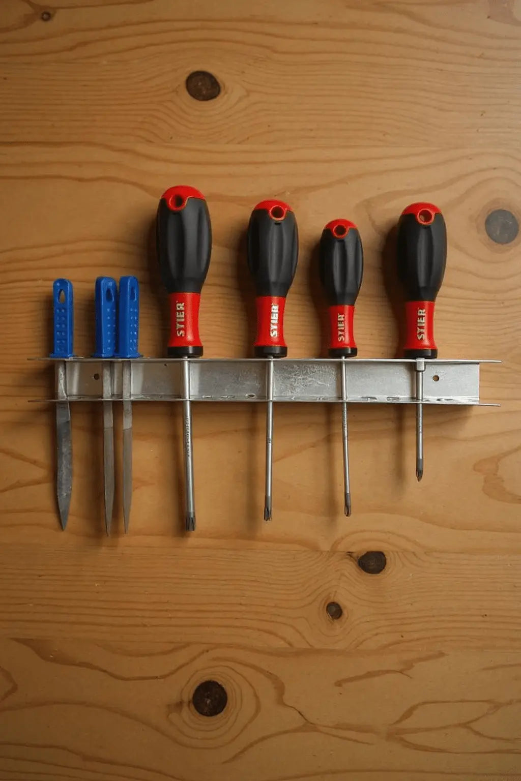 Werkzeughalter Schraubendreher für die Werkzeugwand Edelstahl - Stahlbühne