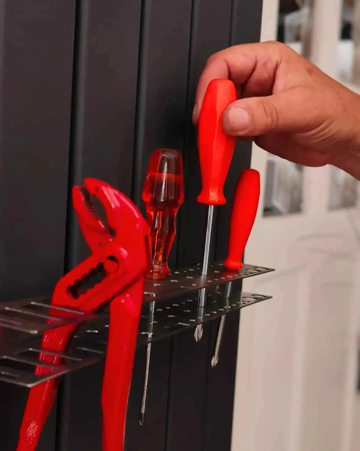 Werkzeug Wandhalter – Gerätehalter für Garage und Werkstatt, Wandhaken für Werkzeug variabel