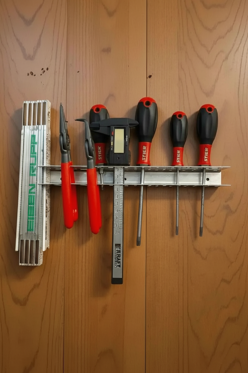 Werkzeugleiste Holzwand