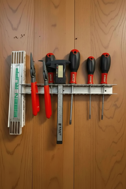 Werkzeugleiste Holzwand